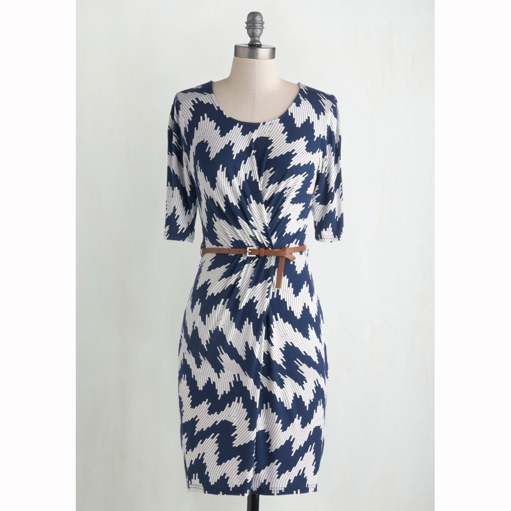 Modcloth Sunny Girl Dilly Tally Dress in S